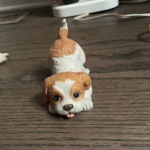 VTG HOMCO Cocker Spaniel Figurine Porcelain 1407 Taiwan Puppy Dog 3"L